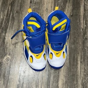 Nike Air Speed Turf "White/Tour Yellow/Hyper Royal" Grade School Kids'